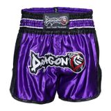 Dragondo Mt3075 Retro Neo Kick Boks Şortu Mor Muay Thai Şort
