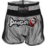 Dragondo Mt3075 Retro Neo Muaythai Şortu Gri Kick Boks Şortu