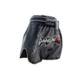 Dragondo Mt3075 Retro Neo Muaythai Şortu Muay Thai Şort Antrasit