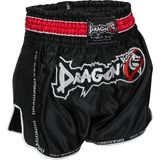 Dragondo MT3075 Retro Neo Muaythai Şortu Siyah Retro Muay Thai Şort - L