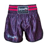 Dragondo Mt3442 Muay Thai Sortu Kick Boks Sort Neon Pembe Dijital Baskili Sort