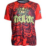 Dragondo Tx8598 Muaythai Tişört Dijital Baskılı Muay Thai Tişört Kırmızı