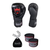 Dragondo Yakuza Kick Boks Eldiveni, Boks Eldiveni şeffaf Dişlik Ve 3,5 Metre Elastik Bandaj 3'lü Set