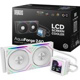 Dragos Aquaforge V2 240Mm Beyaz Argb Lcd Ekranlı İşlemci Sıvı Soğutucu