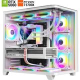 Dragos Hazır Gaming Sistem Ryzen 7 5700X 32GB RAM 1TB SSD MSI 8GB RTX 5060 Yüksek Performanslı Oyun Bilgisayarı - beyaz