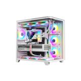 Dragos Ocean Curved Pro V2 Beyaz 7X Argb Fan Usb 3.0 Type-C 750W 80+ Atx Bilgisayar Kasası Beyaz