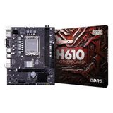 Dragos Pro H610D-5 M.2 Sata Ddr5 6000MHz Usb 3.2 Hdmi Dp Vga Ses G.Lan 1700P Anakart