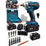 Dragro 21v Brushless Çift Bataryalı Somun Sökme Sıkma Makinesi Parça Full Setli