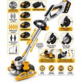Dragro 21V Kömürsüz Motor 2x Bataryalı Ot Çim Çalı Kenar Biçme Tırpan Makinesi 4 Akülü