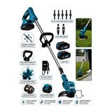 Dragro 21V Kömürsüz Motor Çift Akü Uzatmalı Kollu Çalı Ot Biçme Şarjlı Tırpan 2 Akülü