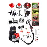 Dragro 4x4 2 Zamanlı Sırt Tipi Benzinli Motorlu Ot Çalı Tırpanı Çim Biçme Makinesi 2 Çapalı Bahçe Seti