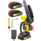 Dragro Alman 88 V 5 Ah Akülü Dal Kesme Budama Testere Bıçkı Makinesi Çift Akülü -yellow -15 Cm DRG-YELLOW-AKÜLÜ-BUDAMA-15-CM