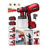DRAGRO Alman 999 Vf 20 Ah Çift Akülü Boya Tabancası Püskürtme İlaçlama Makinesi Kırmızı