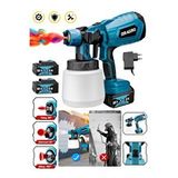 DRAGRO Alman 999 Vf 20 Ah Çift Akülü Boya Tabancası Püskürtme İlaçlama Makinesi Mavi