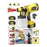 DRAGRO Alman 999 Vf 20 Ah Çift Akülü Boya Tabancası Püskürtme İlaçlama Makinesi Sarı