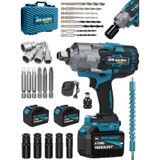 Dragro Alman DRG-1400 Pro 1400 Nm Kademeli Yüksek Torklu Somun Bijon Sökme Matkap Akülü Vidalama Kömürsüz Motor M