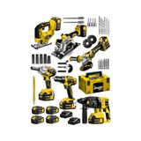 Dragro Alman DRG-6ST Kömürsüz S 6 x 4 6'li Set Kırıcı Delici + Somun Sıkma + Taşlama Makinesi + Matkap + Dekupaj + Sunta Kesme S
