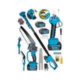 Dragro Alman DRG-YGLI38 M 3800 VF 30 AH Daflong Seri 2 Akülü Yağ Pompali Şarjlı Budama Makası + Dudama Testeresi 2'li Set