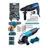 Dragro Alman Pro 3 Lu Set 3000 W Taslama-4200 W Kirici Delici Hilti-58 V Setli Sarjli Matkap