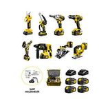 DRAGRO Dragro 4 Akülü 8 Li Set Kırıcı +taşlama+ Somun Sıkma +vidalama +sunta Kesme +dekupaj +makas+testere