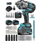 Dragro DRG-1400 Profesyonel 1400 Nm Kademeli Yüksek Torklu Somun Bijon Sökme Matkap Akülü Vidalama Kömürsüz Motor