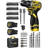 Dragro DRG-168 Pro 16.8V Çift Akü Çelik Mandren Kömürsüz Motor Şarjlı Matkap Akülü Vidalama