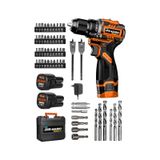 Dragro DRG-168 Pro 16.8V T Çift Akü Çelik Mandren Kömürsüz Motor Şarjlı Matkap Akülü Vidalama