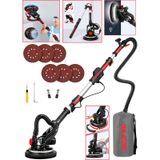 Dragro DRG-58l Profesyonel Led Işıklı Alçıpan Duvar Zımpara Makinesi Gri - Kırmızı
