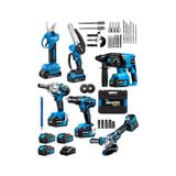Dragro DRG-621 M Professional 6 Lı Set 21v Darbeli Hilti Taşlama Testere Makas Matkap Vidalama Somun Sıkma