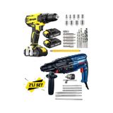 Dragro DRG-eko4258 Sarı Eko 2 Li Set 4200 W Kırıcı Delici Hilti 58 V Setli Şarjlı Matkap