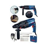 Dragro DRG-krc4200 Lacivert 4200 Çelik Şanzıman Bakir Sargili Kırıcı Delici Hilti Matkap 5 Adet Uç Yedek Mandren Uç