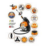 Dragro German Drg-10 + Sırt Tipi Benzinli Ot Çalı Çim Biçme Tırpanı + Full Set Hediyeli T