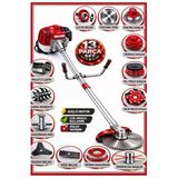 Dragro German Drg-13 + Yan Tipi Benzinli Ot Çalı Çim Biçme Tırpanı + Full Set Hediyeli + Çift Çapa K