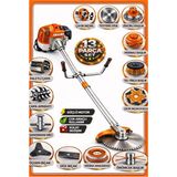 Dragro German Drg-13 + Yan Tipi Benzinli Ot Çalı Çim Biçme Tırpanı + Full Set Hediyeli + Çift Çapa