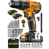 Dragro GTX-58 58V 5Ah Turuncu Darbeli Çift Akülü Vidalama Makinesi