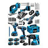 Dragro Kömürsüz 21V 6X4 6'Li Set Kırıcı Delici Somun Sıkma Taşlama Makinesi Matkap Dekupaj Sunta Kesme