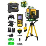 Dragro Lazer Metre 16 Köşe Yeşil Lazer Hizalama Terazi 360 Mıknatıslı Çantalı Otomatik Hizalama Metre