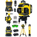 Dragro Pro 16 Köşe Yeşil Lazer Hizalama Terazi 360° Mıknatıslı Çantalı Otomatik Hizalama Metre - Sarı