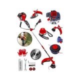 Dragro T6002 Turbo Kırmızı Zincirli 20 Hp Yan Tipi Benzinli Motorlu Ot Çalı Tırpanı Çim Biçme Makinesi Tırpan