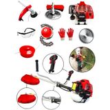 Dragro T6002 Turbo Kırmızı Zincirli 6 HP Çim Biçme Makinesi