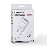 Dramex D11L 1.0A 1 mt Beyaz Lightning Kablolu Şarj Aleti