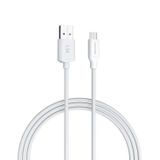 Dramex D11MK 1.1A 1 mt Beyaz Micro USB Data Şarj Kablosu
