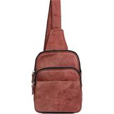 Dran Deri Omuz Çapraz Çanta - Pembe - En( 20 cm) Boy (26cm) Sufle (6cm)