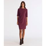 Drape Detaylı Kısa Elbise - 38 - Mürdüm