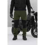 DRC Outdoor Kışlık Haki Siyah Softshell Motorcu Pantolonu – Su ve Rüzgar Geçirmez Polar İçli