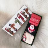 Dream Butik Kutulu Yılbaşı Temalı Havlulu Çorap Seti 2 - Renkli - Standart
