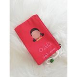 Dream Butik Squid Game Kırmızı Kız Bez Cüzdan Kalemlik