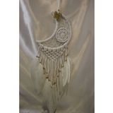Dream Catcher Düş Kapanı El İşi Hand Made Beyaz Ay