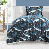 dream FACTORY Ultra Yumuşak Mikrofiber Yorgan Seti Tam, Mavi