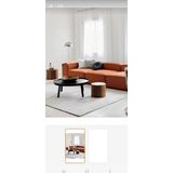 Dream Garden Angelo 3 Modül Modüler Koltuk Üçlü Kanepe Keten Kumaş Kiremit